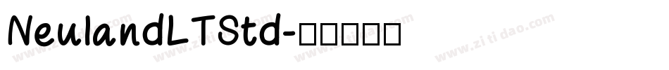 NeulandLTStd字体转换