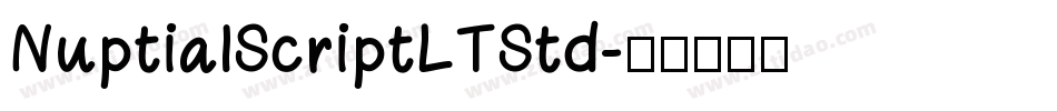 NuptialScriptLTStd字体转换