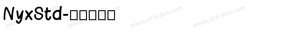 NyxStd字体转换