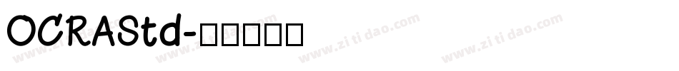 OCRAStd字体转换