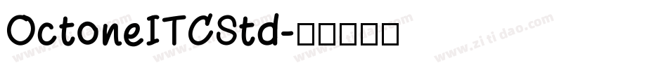OctoneITCStd字体转换