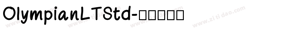 OlympianLTStd字体转换