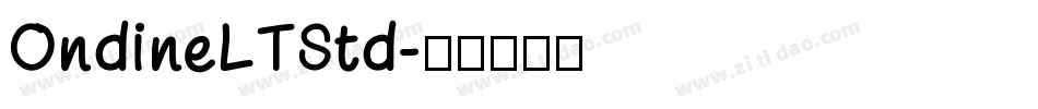 OndineLTStd字体转换