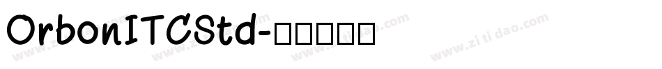 OrbonITCStd字体转换