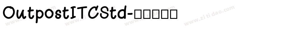 OutpostITCStd字体转换