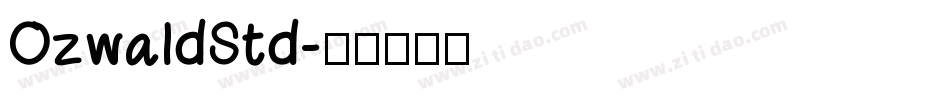 OzwaldStd字体转换