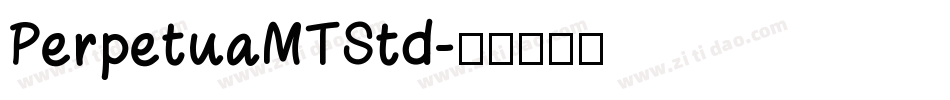 PerpetuaMTStd字体转换