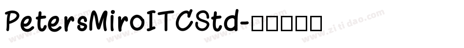 PetersMiroITCStd字体转换