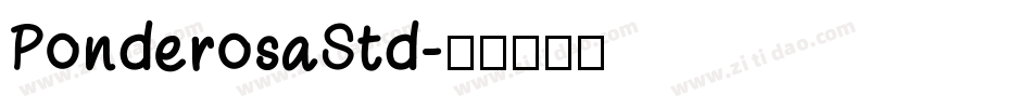 PonderosaStd字体转换