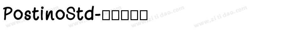 PostinoStd字体转换