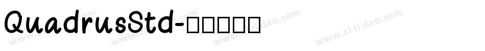 QuadrusStd字体转换