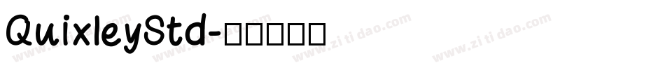 QuixleyStd字体转换