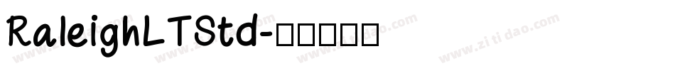 RaleighLTStd字体转换