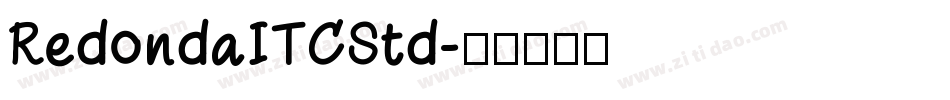 RedondaITCStd字体转换