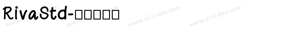 RivaStd字体转换