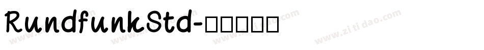 RundfunkStd字体转换
