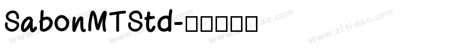 SabonMTStd字体转换