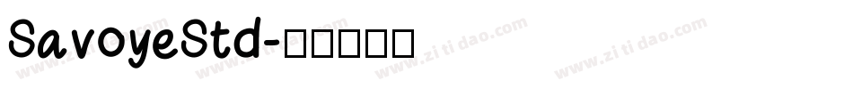 SavoyeStd字体转换