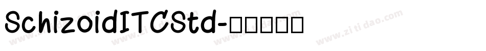 SchizoidITCStd字体转换