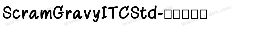 ScramGravyITCStd字体转换