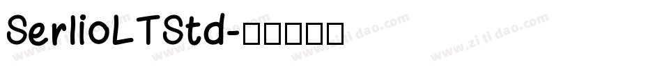 SerlioLTStd字体转换