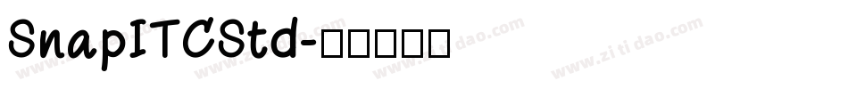 SnapITCStd字体转换