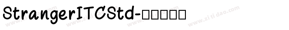StrangerITCStd字体转换