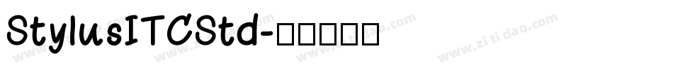 StylusITCStd字体转换