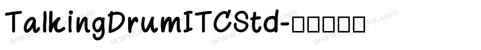 TalkingDrumITCStd字体转换