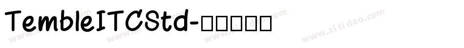 TembleITCStd字体转换