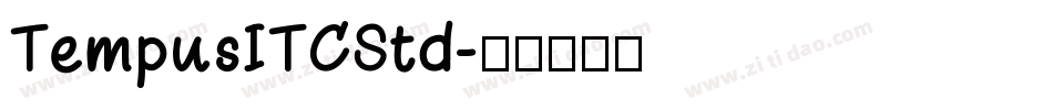 TempusITCStd字体转换