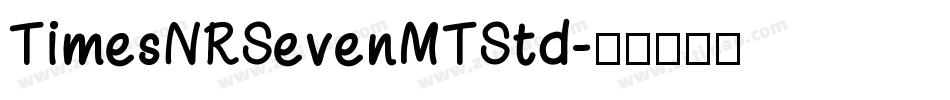 TimesNRSevenMTStd字体转换
