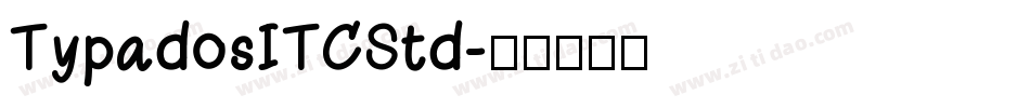TypadosITCStd字体转换