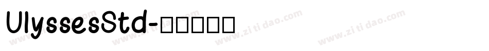 UlyssesStd字体转换