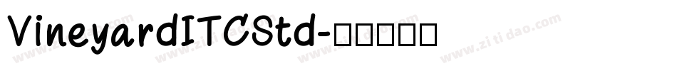 VineyardITCStd字体转换