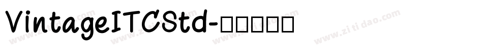 VintageITCStd字体转换