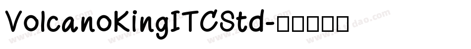 VolcanoKingITCStd字体转换