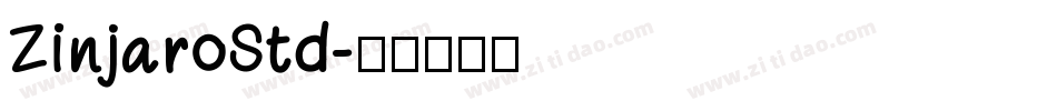 ZinjaroStd字体转换