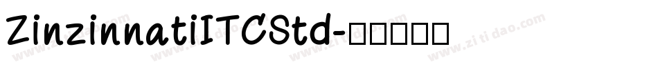 ZinzinnatiITCStd字体转换