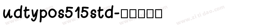 udtypos515std字体转换
