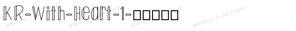 KR-With-Heart-1字体转换