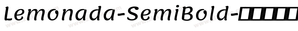 Lemonada-SemiBold字体转换