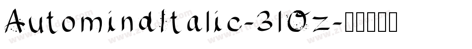 AutomindItalic-3lOz字体转换