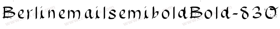 BerlinemailsemiboldBold-83OZ字体转换