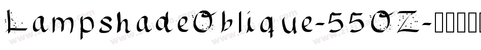 LampshadeOblique-55OZ字体转换