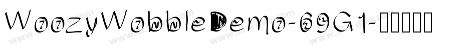 WoozyWobbleDemo-69G1字体转换