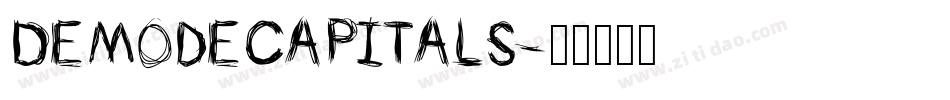 DemodeCapitals字体转换