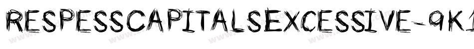 RespessCapitalsExcessive-9K12字体转换