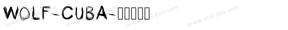 Wolf-CubA字体转换