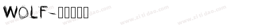 Wolf字体转换